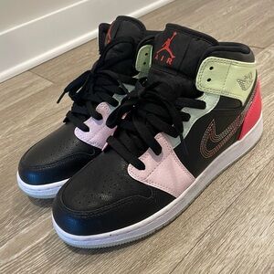 Black Multi-Color Nike Jordan 1